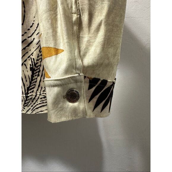 Impulse California Floral Abstract Jacket Blazer Medium Vintage Y2K - Picture 8 of 12